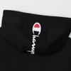 Champion Long Sleeve Stretch Windproof Zip Hooded Jacket with Men's Anti-Static Water-Repellent One-Point Logo, Black, C3-ZG601