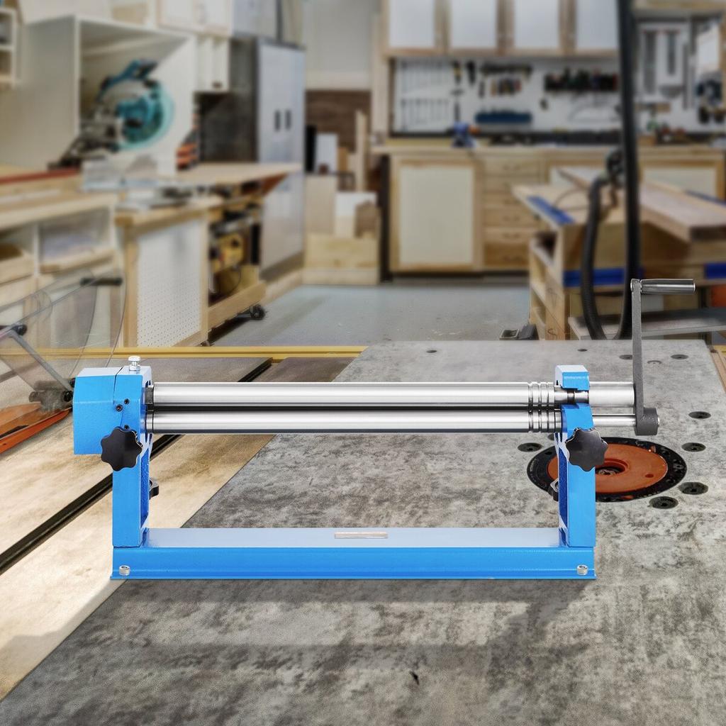 Slip Roll Machine, 610 mm Forming Width, Sheet Metal Slip Roller Rolling Bending Machine, with 2 Detachable Rollers for Low Carbon Steel Copper Sheet