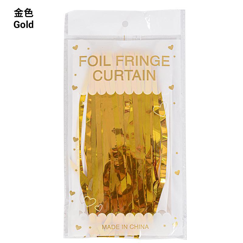 Bright Rain Curtain Background Wall Fringed Rain Curtain Wedding Stage Birthday Party Decorative Rain Curtain