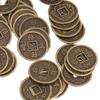 50 Pieces Alloy Chinese Fortune Auspicious Coin Feng Shui I-ching Lucky Coins Artificial Souvenir Decoration 2cm Dia.