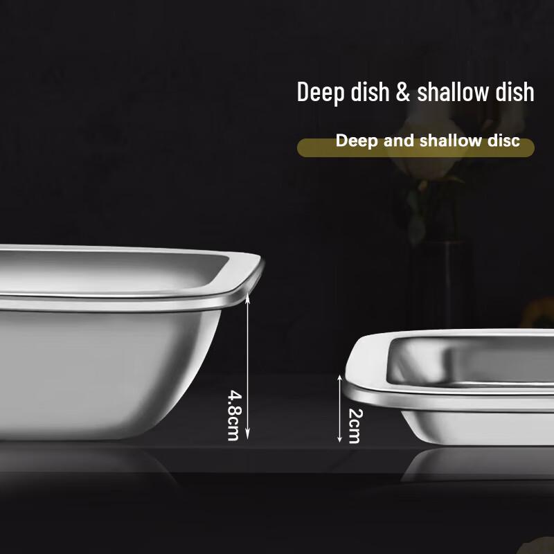 304 Stainless Steel Rectangular Buffet Tray