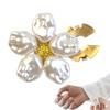 Legierung Perle Hemdmanschettenknopf Abdeckung Hemdknopf Abdeckung Blume Kragenknopf Abdeckung Diamant Dekoration Knopf Abdeckung Knopf Set Butt