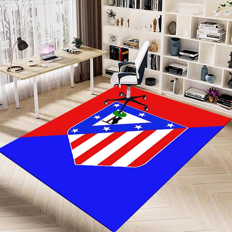 1pz Tappeto Antiscivolo Extra Large Atletico Madrid, Ufficio, Famiglia, Camera da Letto, Studio - Tappeto Grande Area Tappeti Interni, Colori Vivaci-A272