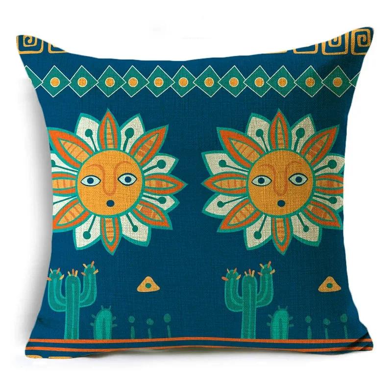 Ramadan Bohemian National Style Living Room Sofa Car Square Back Cushion 40*40Cm/45*45Cm/50*50Cm Cushion Cover