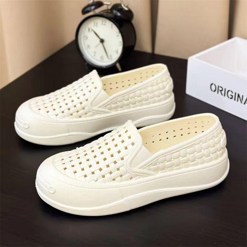 

Fashion Classic summer women s casual shoes, thick soled beach shoes, comfortable, soft soled, breathable, non slip, flat nursing shoes 40