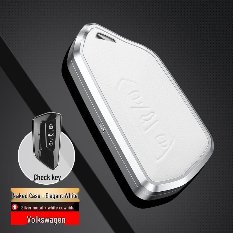 Genuine Leather Key Cover for Volkswagen Golf 8 and Teramont