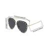 Gafas de Sol Estilo Piloto Sin Montura para Hombre Nueva Moda Vintage Degradado Sombras para Exteriores Tendencia Elegante Marca Diseñador Gafas de Sol