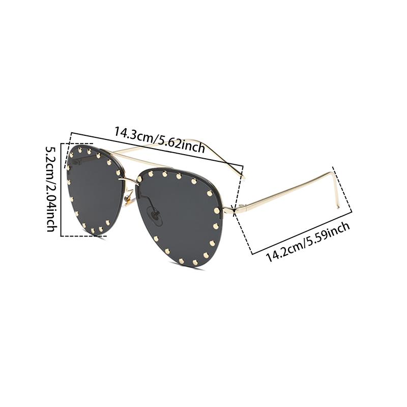 Gafas de Sol Estilo Piloto Sin Montura para Hombre Nueva Moda Vintage Degradado Sombras para Exteriores Tendencia Elegante Marca Diseñador Gafas de Sol