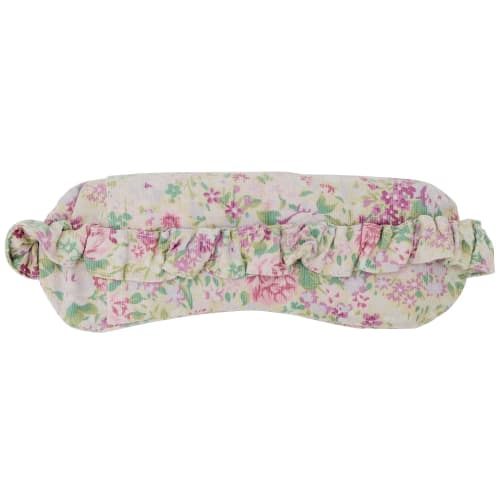 Koji Company Eye Mask, Azuki Bean Eye Pillow, Hot, Made in Japan, Floral Rose Garden Pattern, 187434