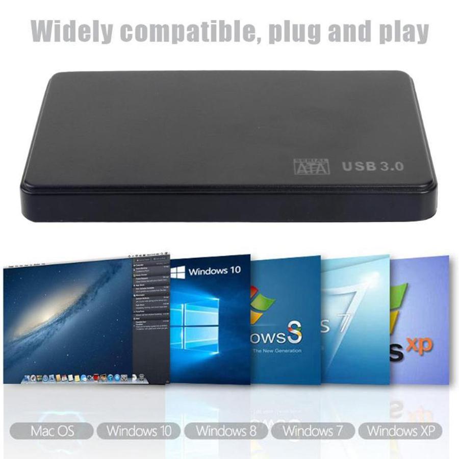 USB 3.0 SATA Externí pouzdro na pevný disk 2,5palcový kryt Caddy HDD SSD