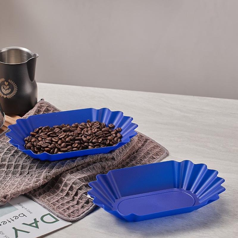 1/3Pcs Plastic Coffee Bean Tray Oval Shape for Kitchen Coffee Bean Display and Selection Coffee Bean Cooling Tray Barista Tools