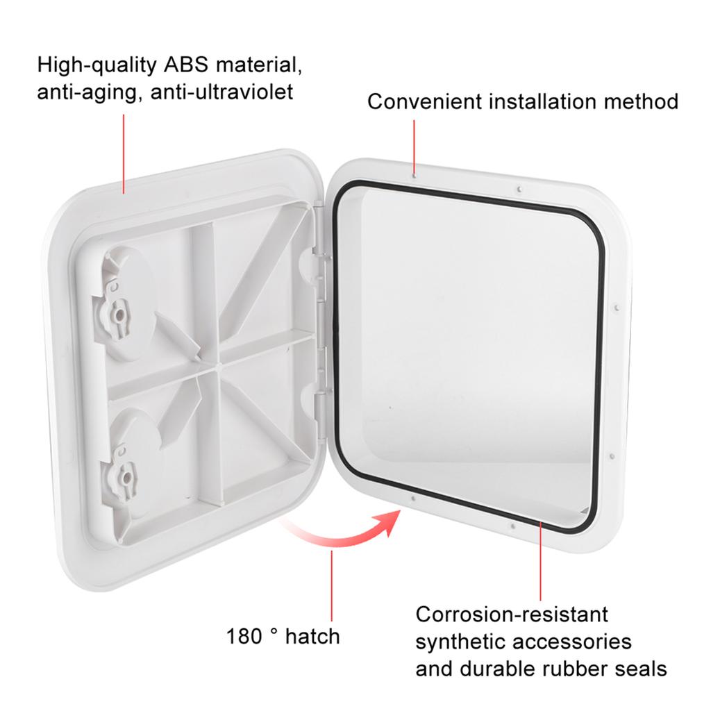 Anti UV Square Marine Deck Hatch Lid Yacht RV Boat Accessories RE-370-375