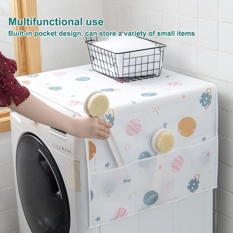 Refrigerator And Washing Machine Dust Cover Storage Hanging Bag Washable Protect Cover Cloth Storage Bag
