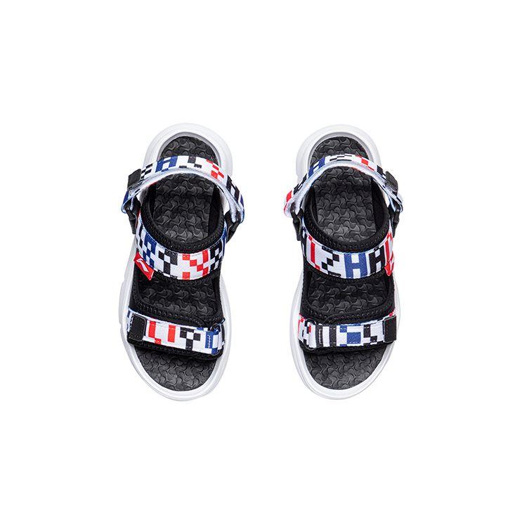 Li Ning Trendy 3.0 Comfortable Durable Non-Slip Kids Sandals Kids Sandals Black White YKUR022-5