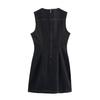 Spring 2025 Women's Fashion: Elegant Slim Round Neck Sleeveless Dress