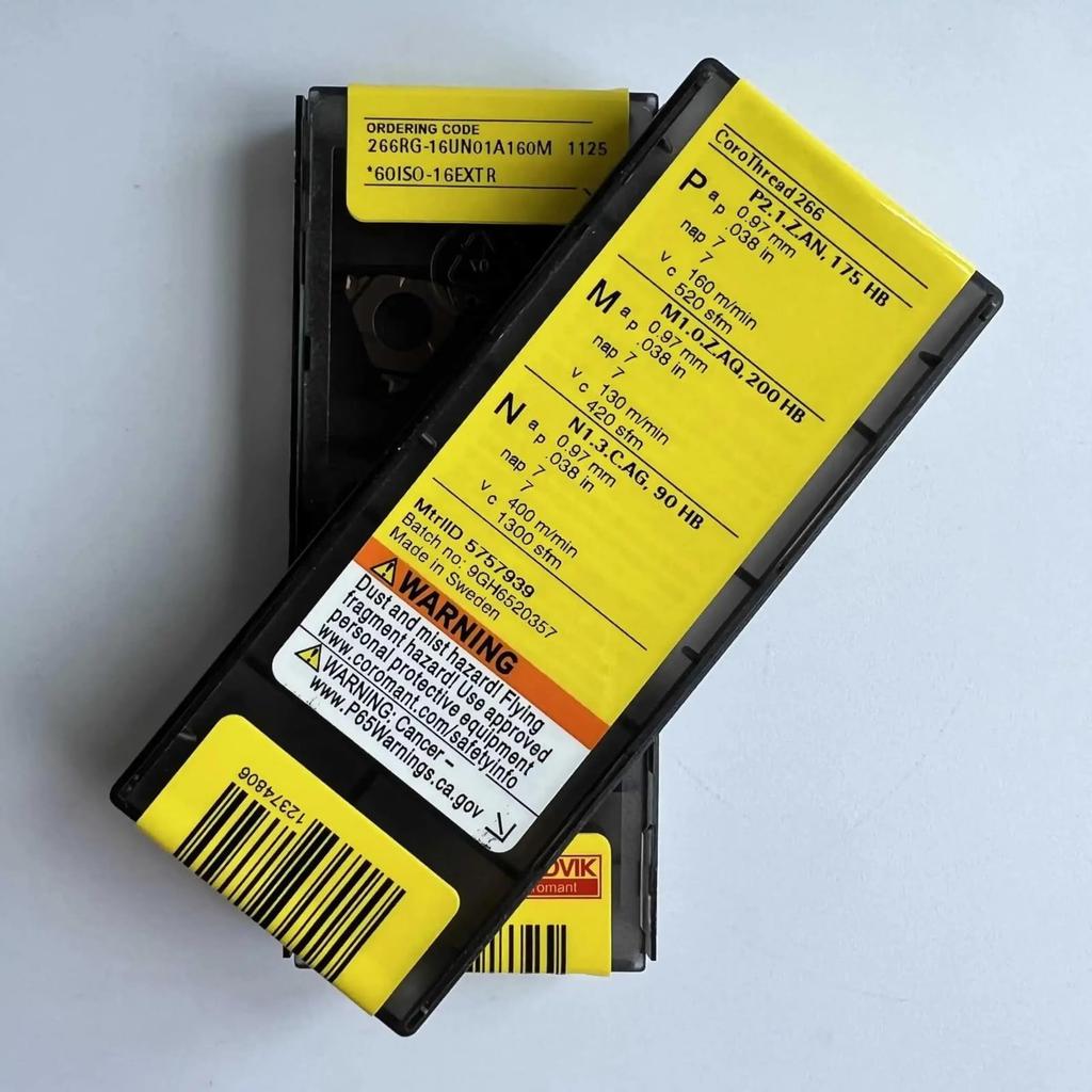 Original Sandvik / 266RG-16UN01A160M 1125 /Carbide CNC Blade 10 PCS