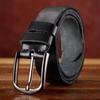 Men's Genuine Leather Retro Wrinkled Cowhide Belt - Trendy, Casual, and Versatile for Jeans
