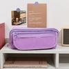 Large Capacity Pencil Case Polyester Stationery Organizer Portable Stationery Bag  Students