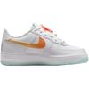 Nike Air Force 1 Lv8 Anti Slip Wear Resistant Low Top Kids' Skateboarding Shoes White Blue Orange Sneakers IB8890-191