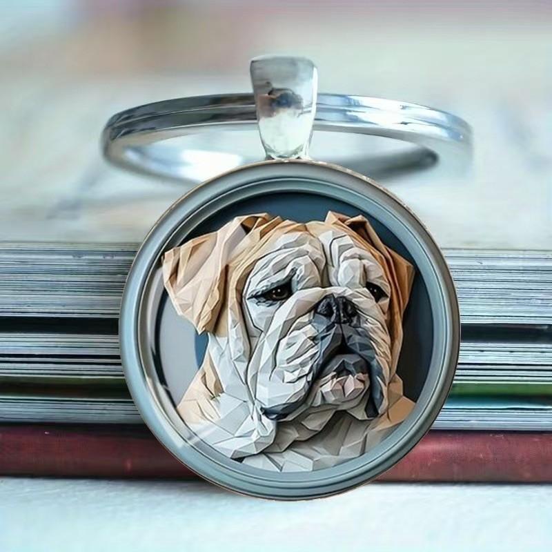 Classic Dog Keychain Alloy Retro Style Gift For Friends And Family