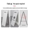 Stainless Steel A-Frame Warning Sign