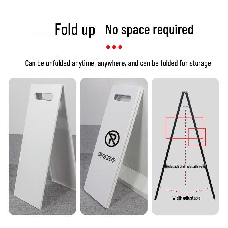 Stainless Steel A-Frame Warning Sign