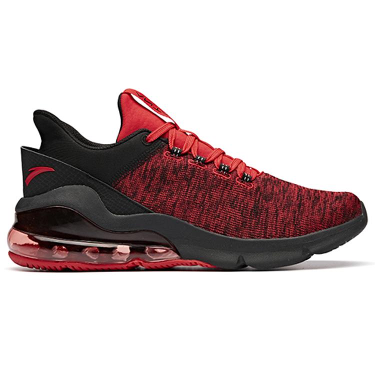 Anta Cushioning Breathable Low top Training Shoes Men's Black Red 11917772-7
