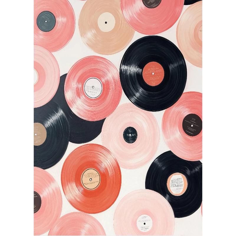Retro Musical Art Canvas Poster Record Player Musical Instrument Painting Prints Canvas Wall Art Home Room Music Decor