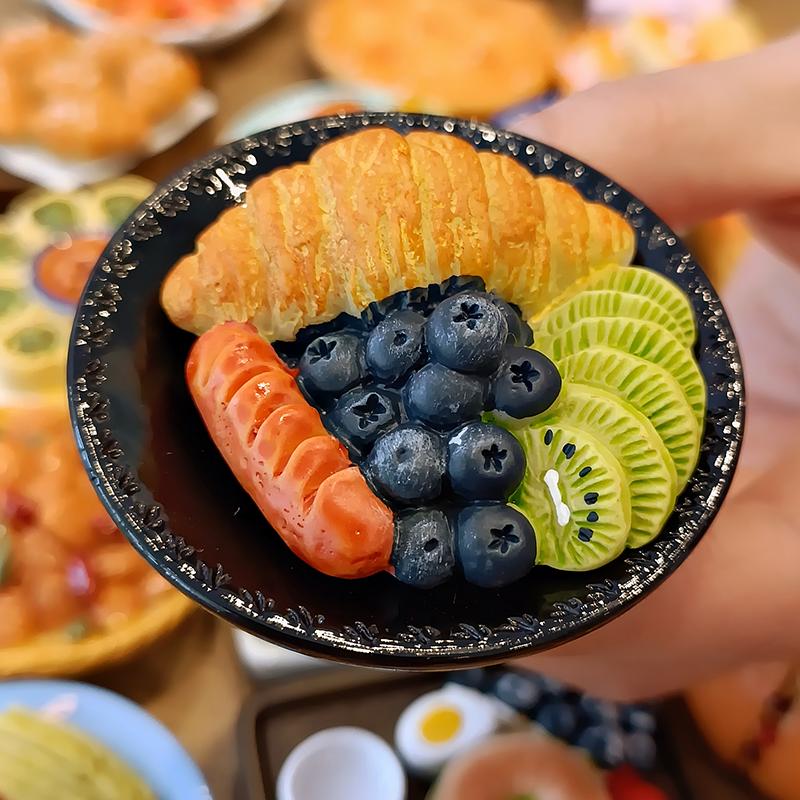 Special Bread Dessert Fridge Magnet Xinjiang Naan Cake Breakfast Sticker Refrigerator Decor