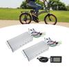 36V 48V 1000W 38A Motor Controller Electric Bike Conversion Dual Drive Controller P3H Display Panel for 22.2mm Handlebars DIY Modification