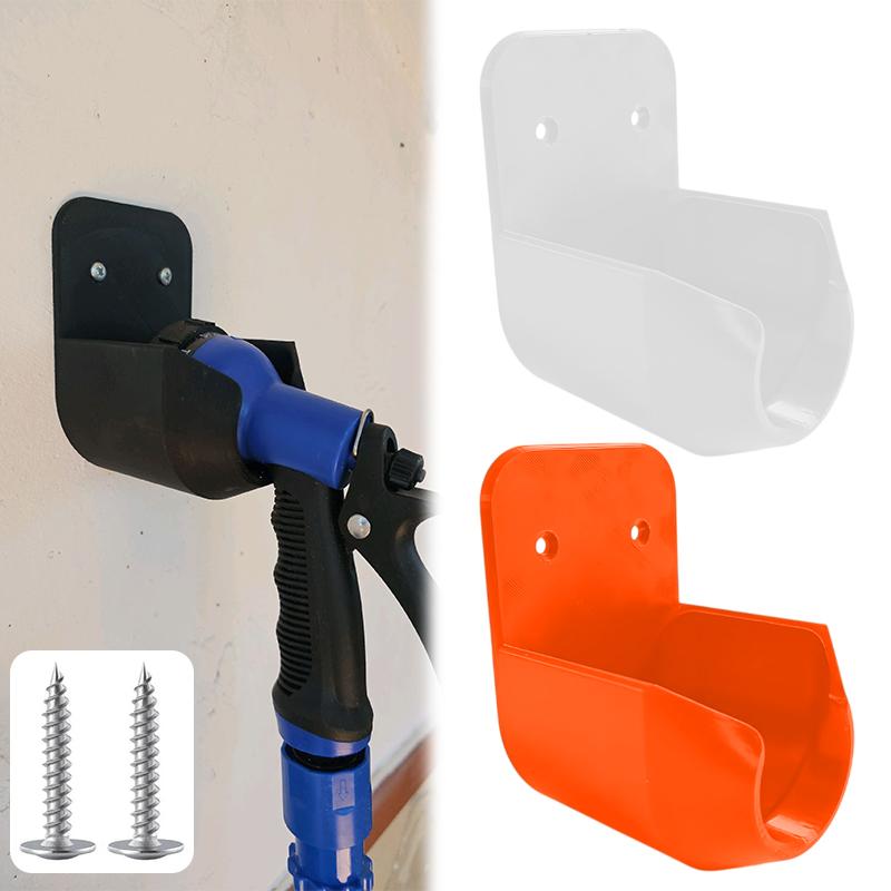 Suporte de Bico de Mangueira de Jardim para Parede Com Parafusos e Furo de Drenagem Para Irrigação de Jardim Lavagem de Carros Armazenamento de Ferramentas de Jardim