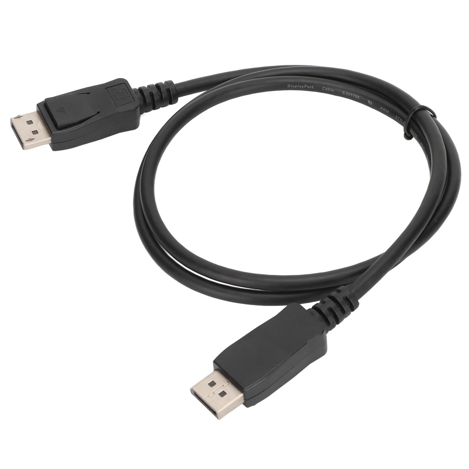 

Кабель DP Male to DP Male, высокоскоростной 32AWG 4K 60 Гц HD DisplayPort кабель с пылезащитным чехлом 1,5 м 4,9 фута