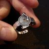 Retro Vinyl Record Adjustable Open Ring For Men Women Punk Gothic Edgy Copper  Trendy Unisex Accessories Music Lover Gift