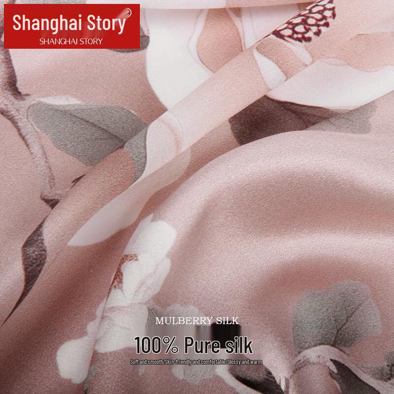 Shanghai Story 100% Mulberry Silk Printed Scarf