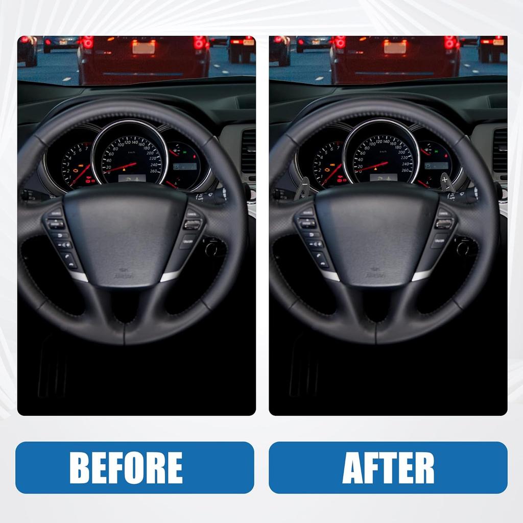 Lenkrad Schaltwippenabdeckung Schalthebelverlängerung für Kia 2018-2022 Aluminiumlegierung Schwarz (2er Set)