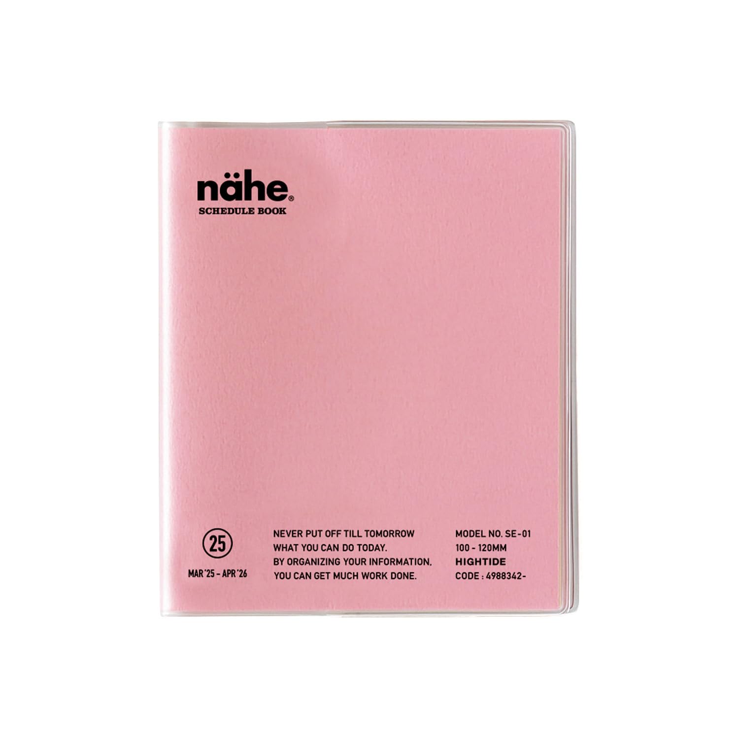 Hightide 2025 March Nahe Pink Planner, Start, (Square Monthly)