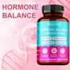 Capsules probiotiques contenant un mélange d'inositol, de cimicifuga, d'acide folique et de vitamine B12 pour soutenir la santé intestinale.
