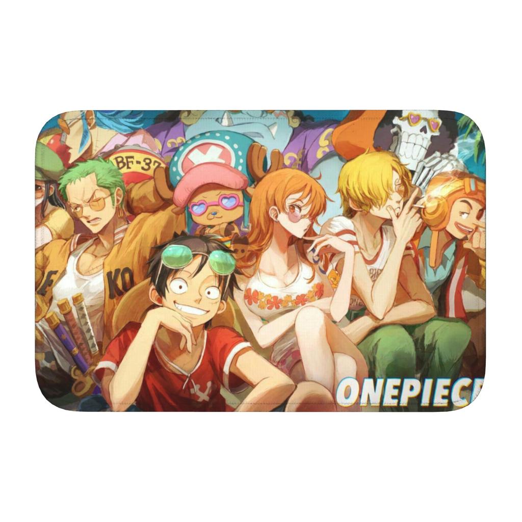 Anime One P-Pieces Front Door Floor Entrance Welcome Mat Outdoor Kitchen Bath Doormat Bedroom Living Room Carpet Rug Footpad