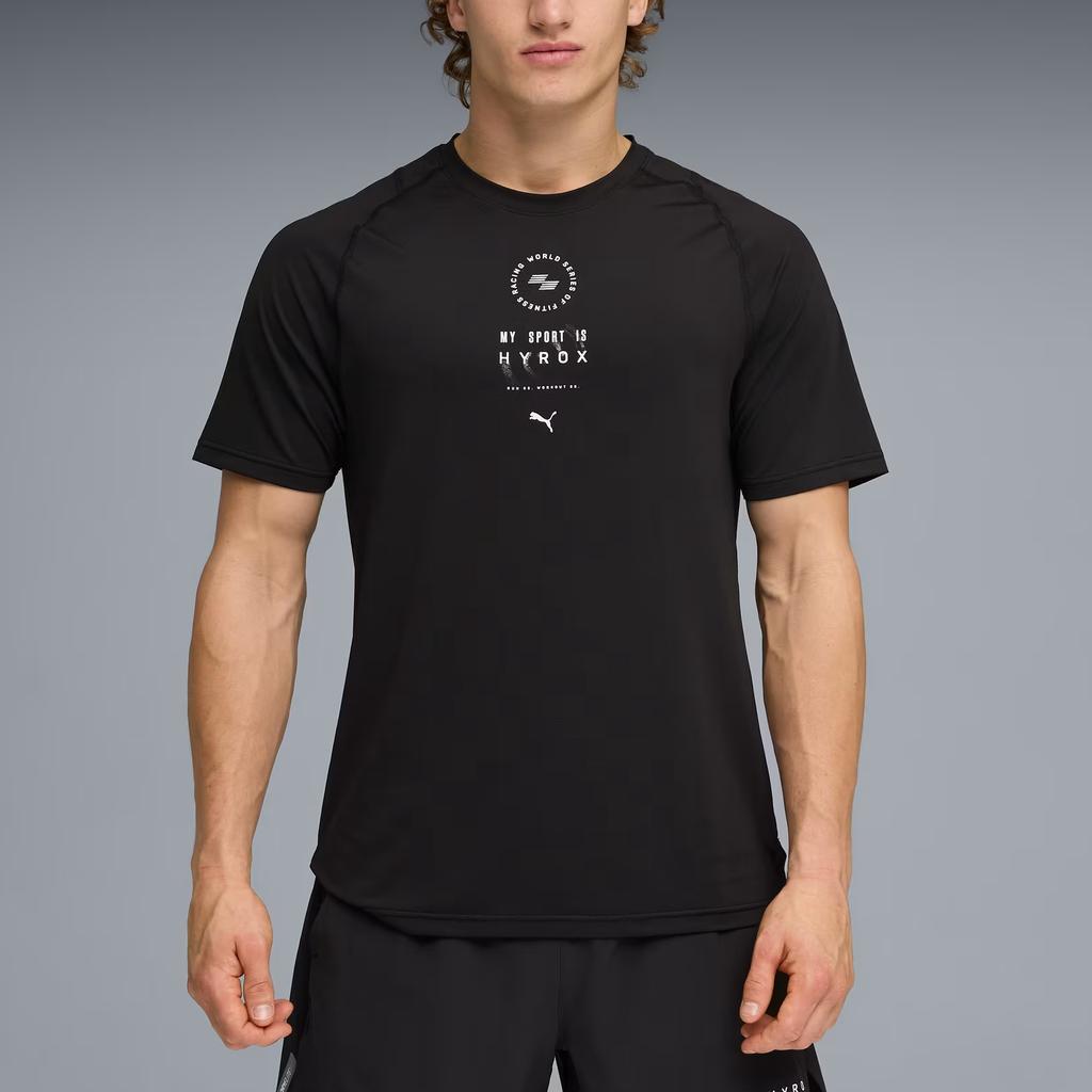 Puma X Hyrox Collaboration Breathable Lightweight Crew Neck Knitted Short Sleeve T-Shirt Men Tops 528567-01