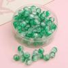 Perline di Vetro Crackle da 8/10mm per Gioielli Fai da Te - Perline Rotonde per Braccialetti e Collane