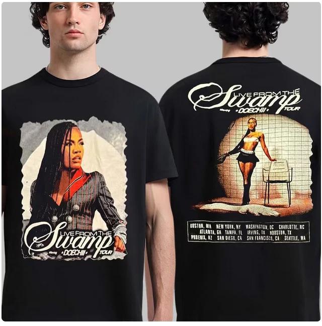Doechii Live From The Swamp Tour 2025 Merch Two Sided T-Shirt. 2XL