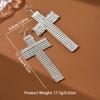 Ladies' fashionable design cross light luxury earrings and jewelry are suitable for dates, parties, holidays, and gifts