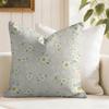 Daisy Pattern Cushion Cover Natural Linen Pillow Cover DoubleSided Print Cushion Cover for Sofa Home Decor