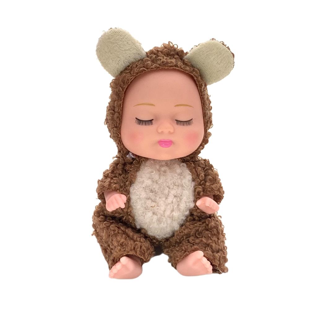 5 Inch 13CM Sleep Doll Simulation Baby Bjd Rebirth Doll Animal Clothing Sleeping Doll