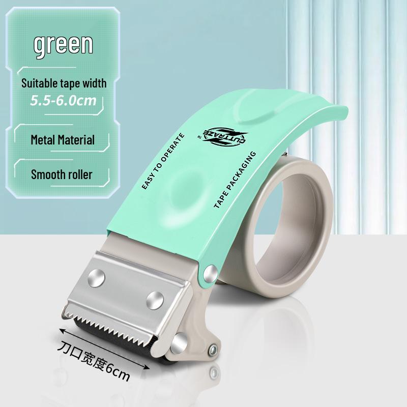 Two-Inch Metal Transparent Tape Cutter - Convenient Box Sealer.