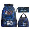 Game Astro bot peripheral printing fashion primary and secondary school students schoolbag three-piece set multi-function large capacity