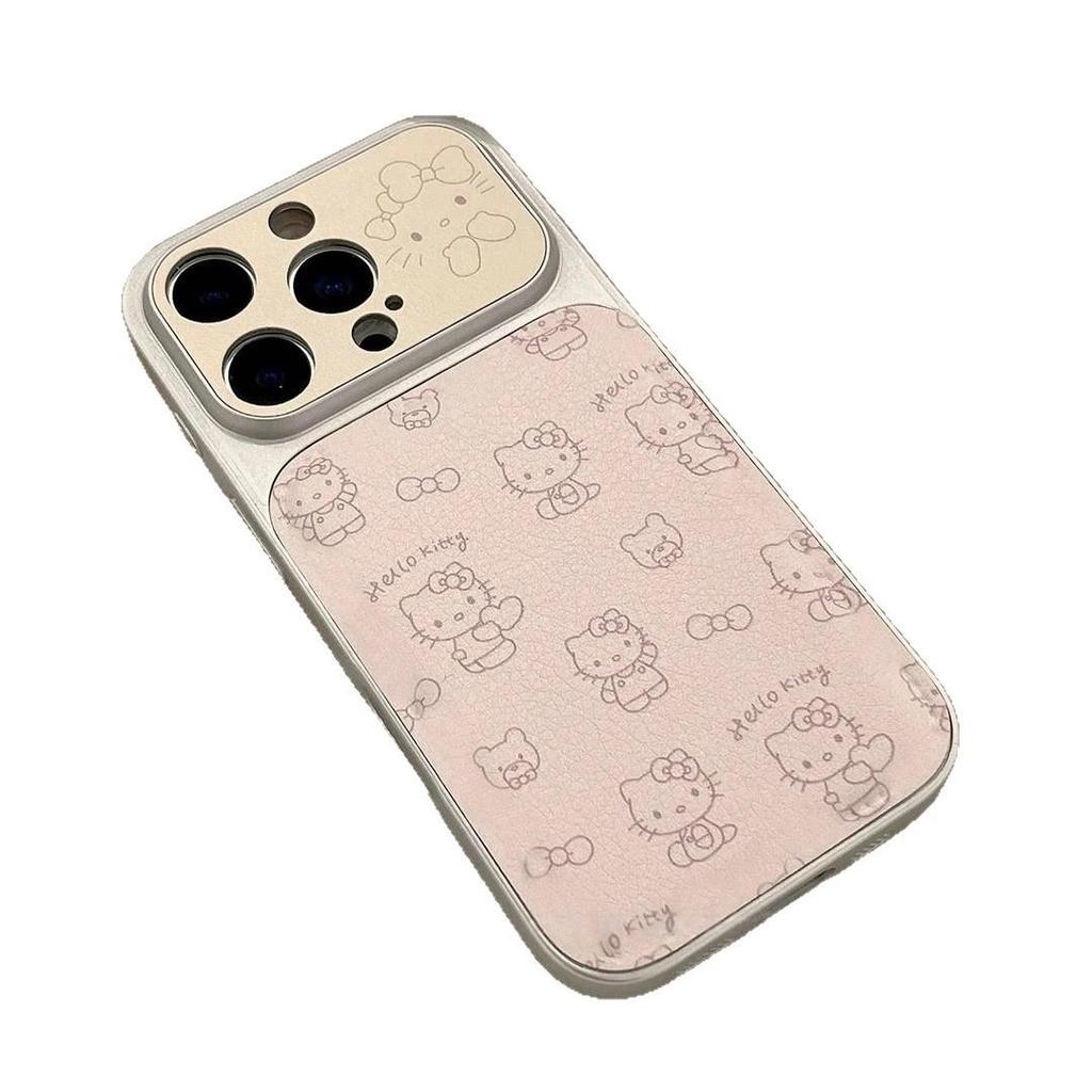 Little Bear Kitty Anti-Fall Phone Case for Apple 17ProMax, 16Pro, 15ProMax, and 14Pro.