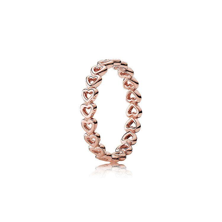 Pandora Heart Connection Ring Women ring Rose-Gold 180177 48