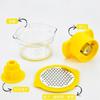 Corn Stripper and Peeler Tool with Bowl Quick & Safe Corn Cutter with Built-In Measuring Cup and Stainless Steel Blades Grater