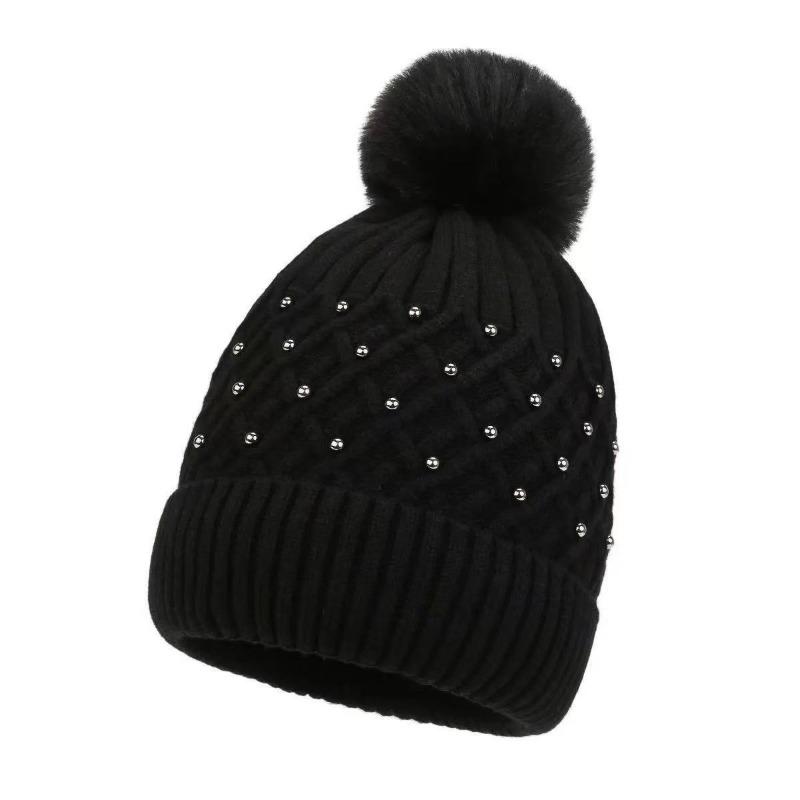 Winter New Chenille Wool Hat Women's Plush Warm Fashion Knitted Women's Hat Cycling Pullover Hat